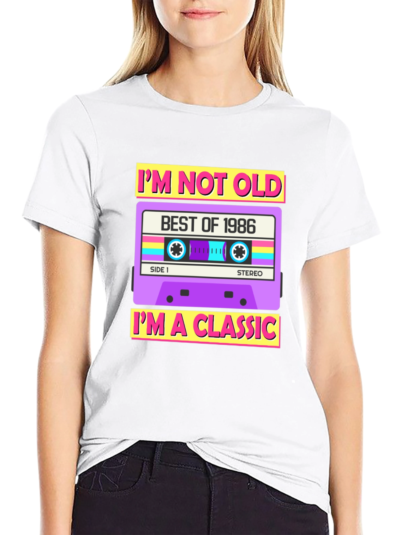 Retro Cassette Tape 1986 Graphic T-Shirt