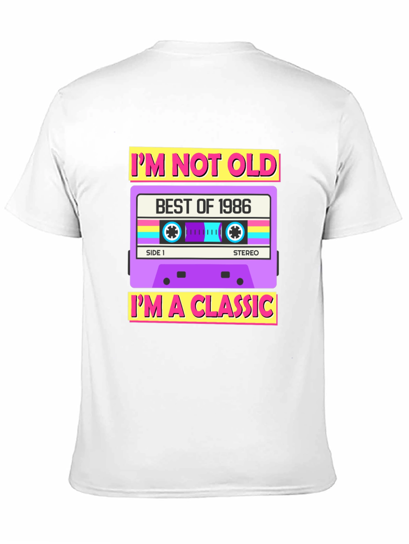 Retro Cassette Tape 1986 Graphic T-Shirt