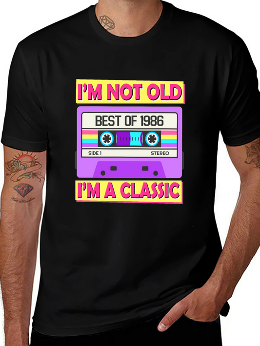 Retro Cassette Tape 1986 Graphic T-Shirt