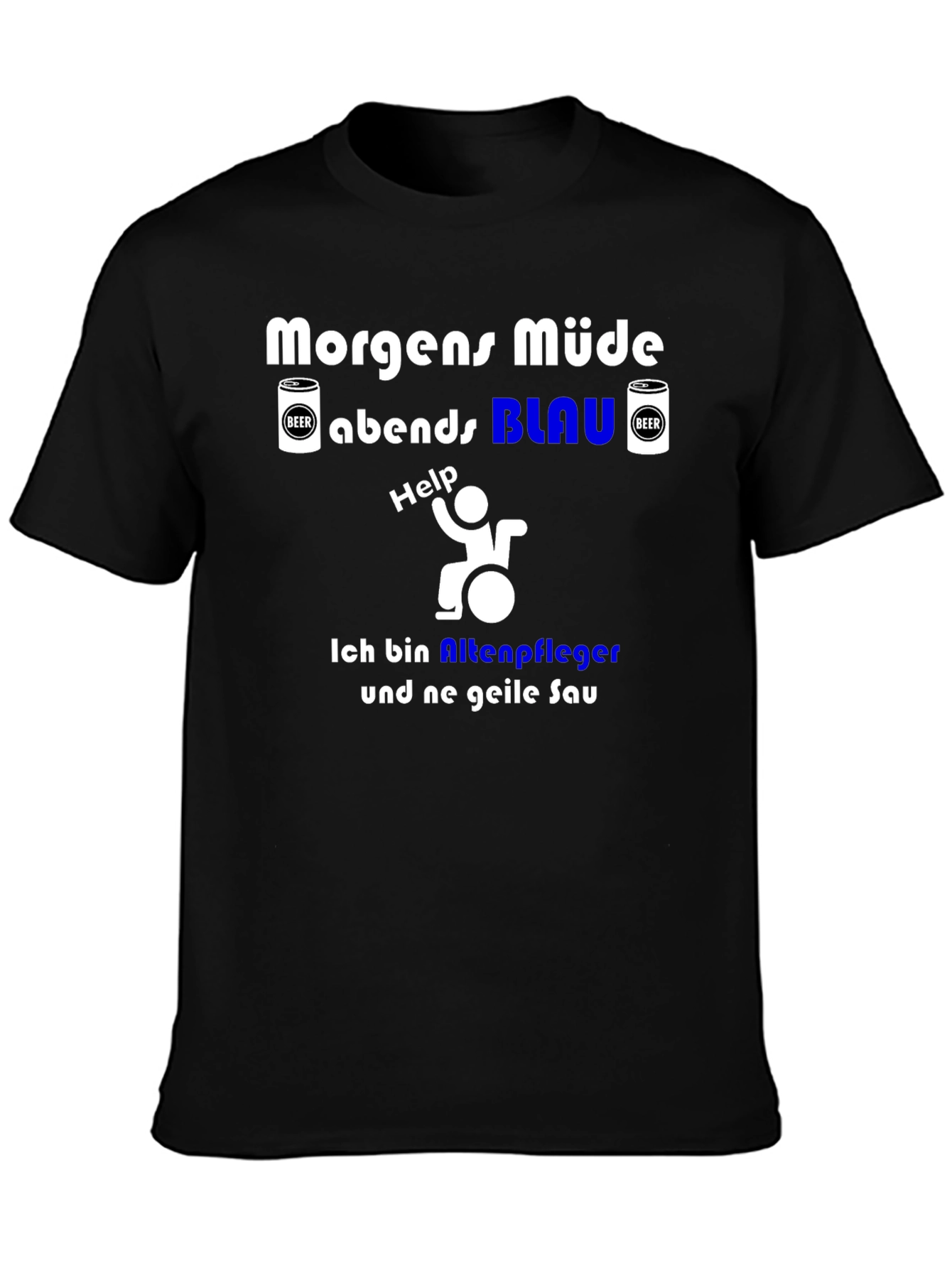 Morgens Müde Funny Caregiver T-Shirt