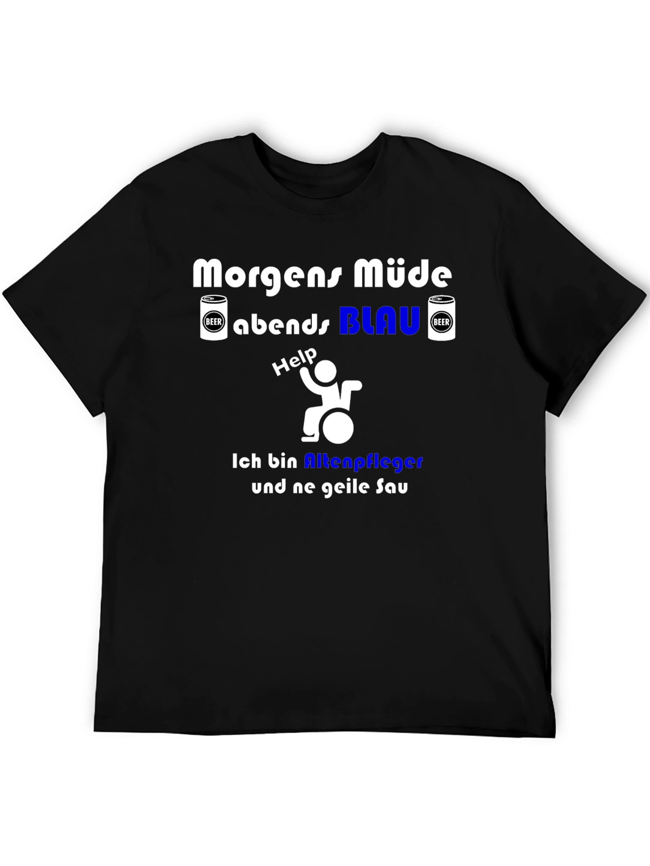 Morgens Müde Funny Caregiver T-Shirt
