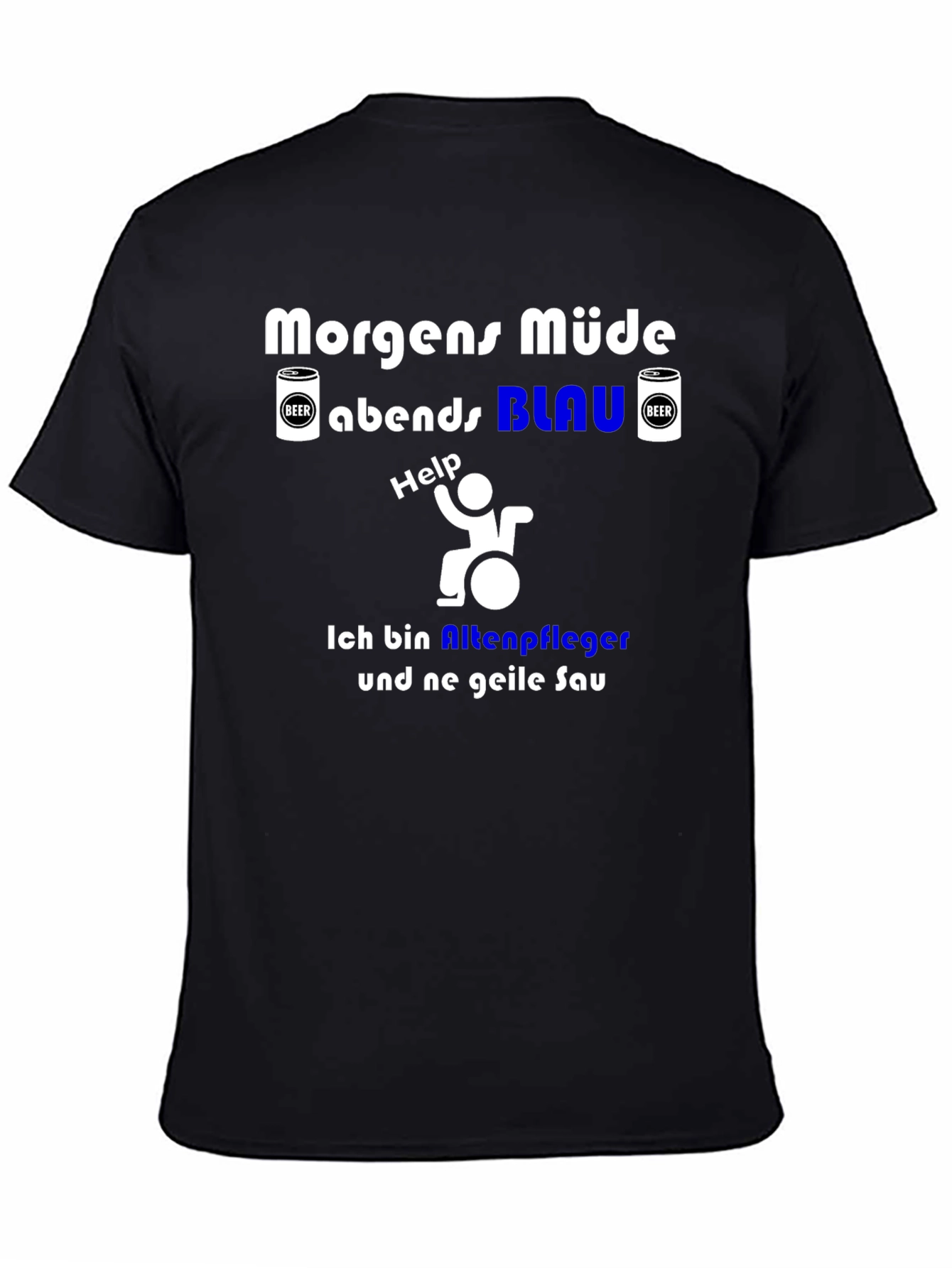 Morgens Müde Funny Caregiver T-Shirt