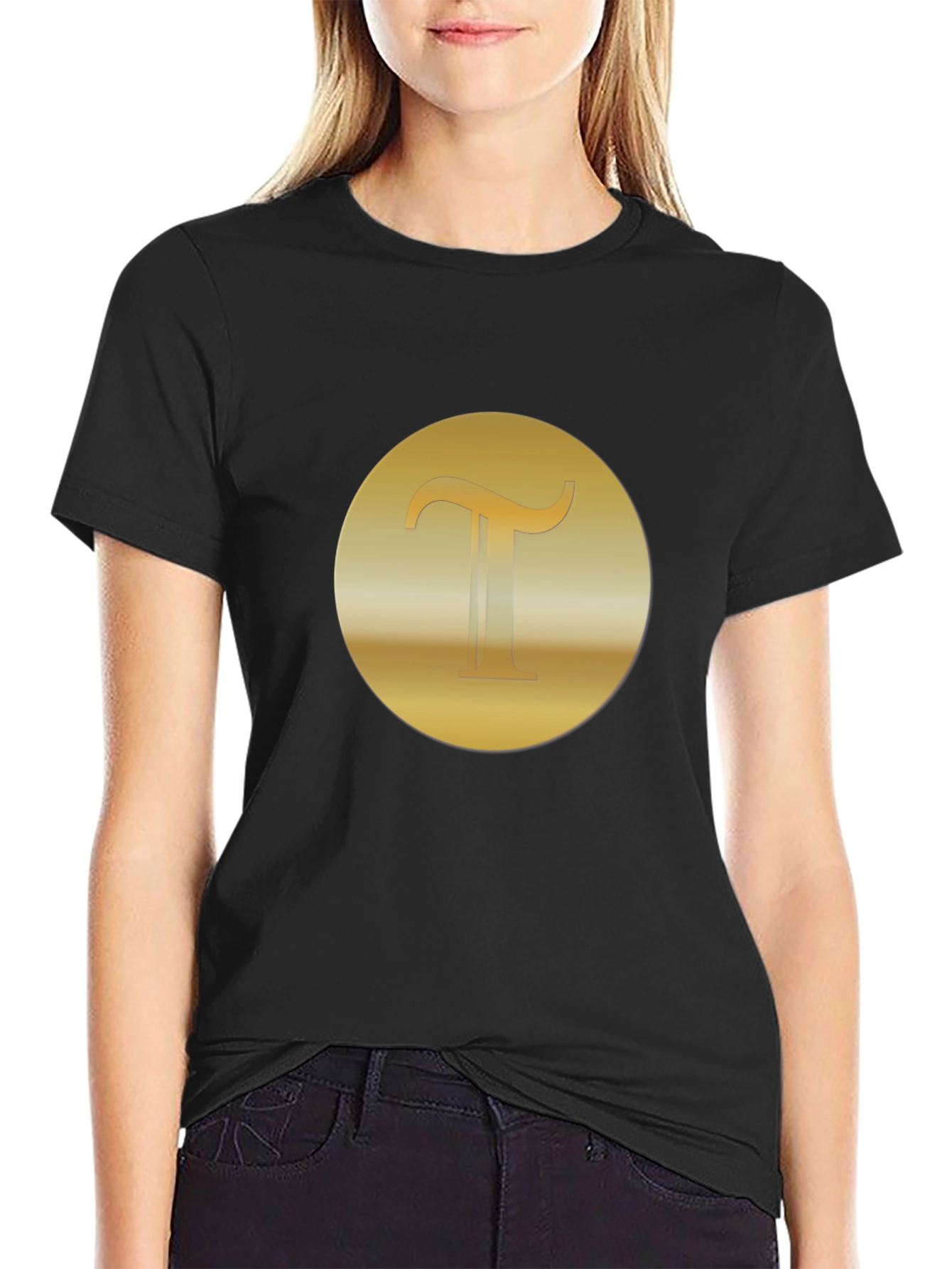 Gold Pi Symbol T-Shirt