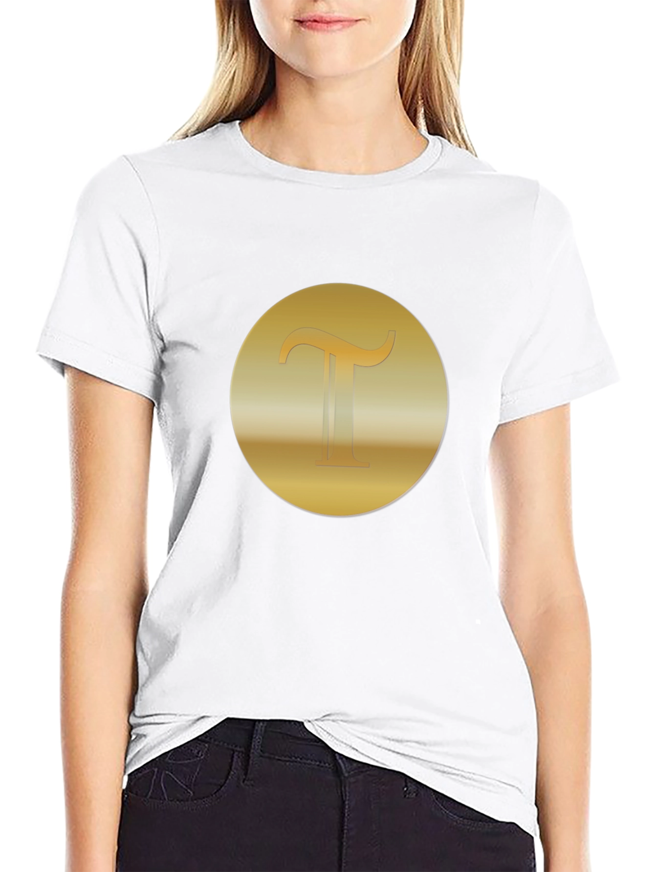 Gold Pi Symbol T-Shirt