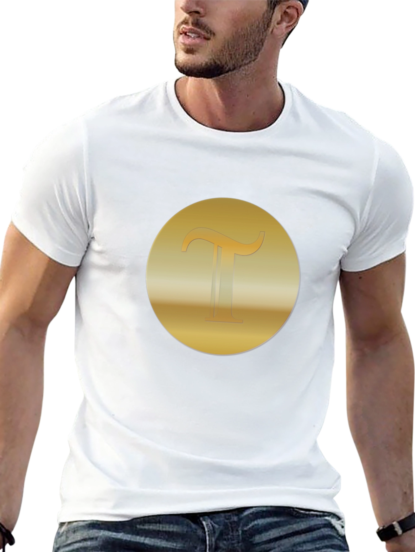 Gold Pi Symbol T-Shirt