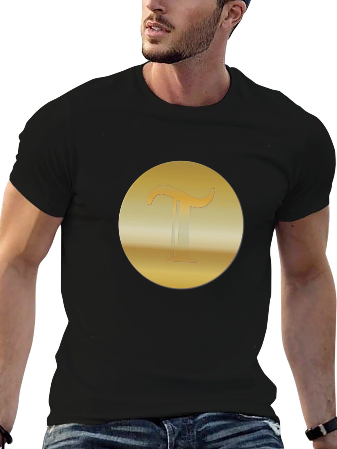 Gold Pi Symbol T-Shirt