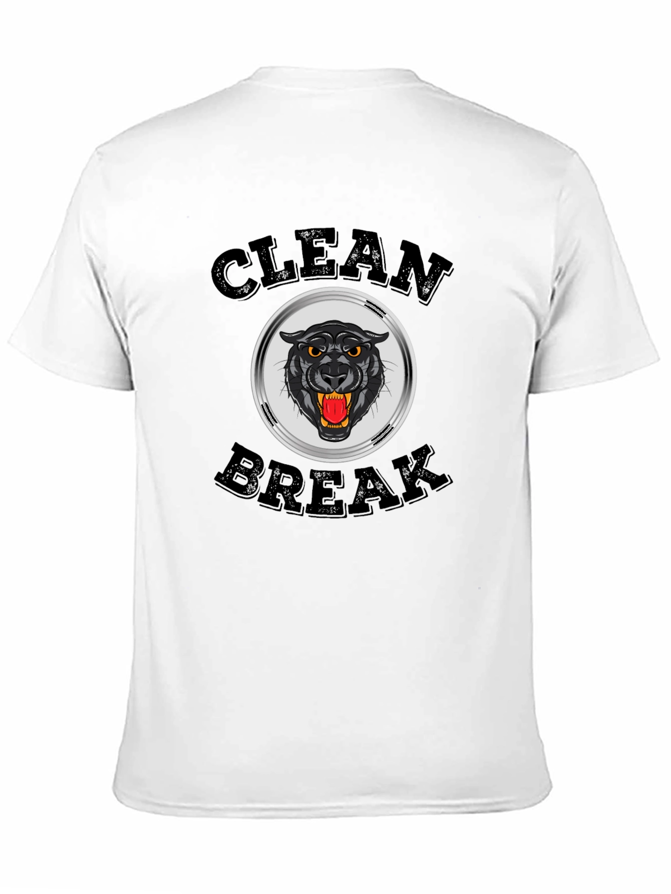 Clean Break Panther Graphic T-Shirt - Black