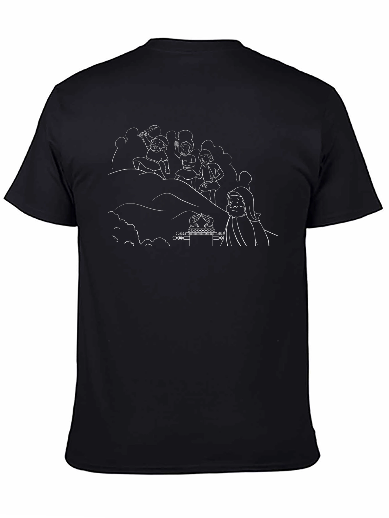 Graphic Print Black T-Shirt