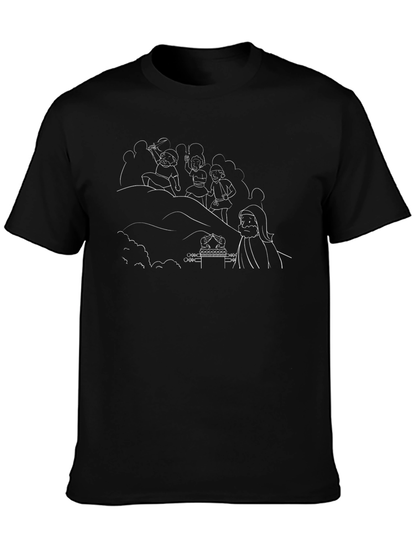 Graphic Print Black T-Shirt