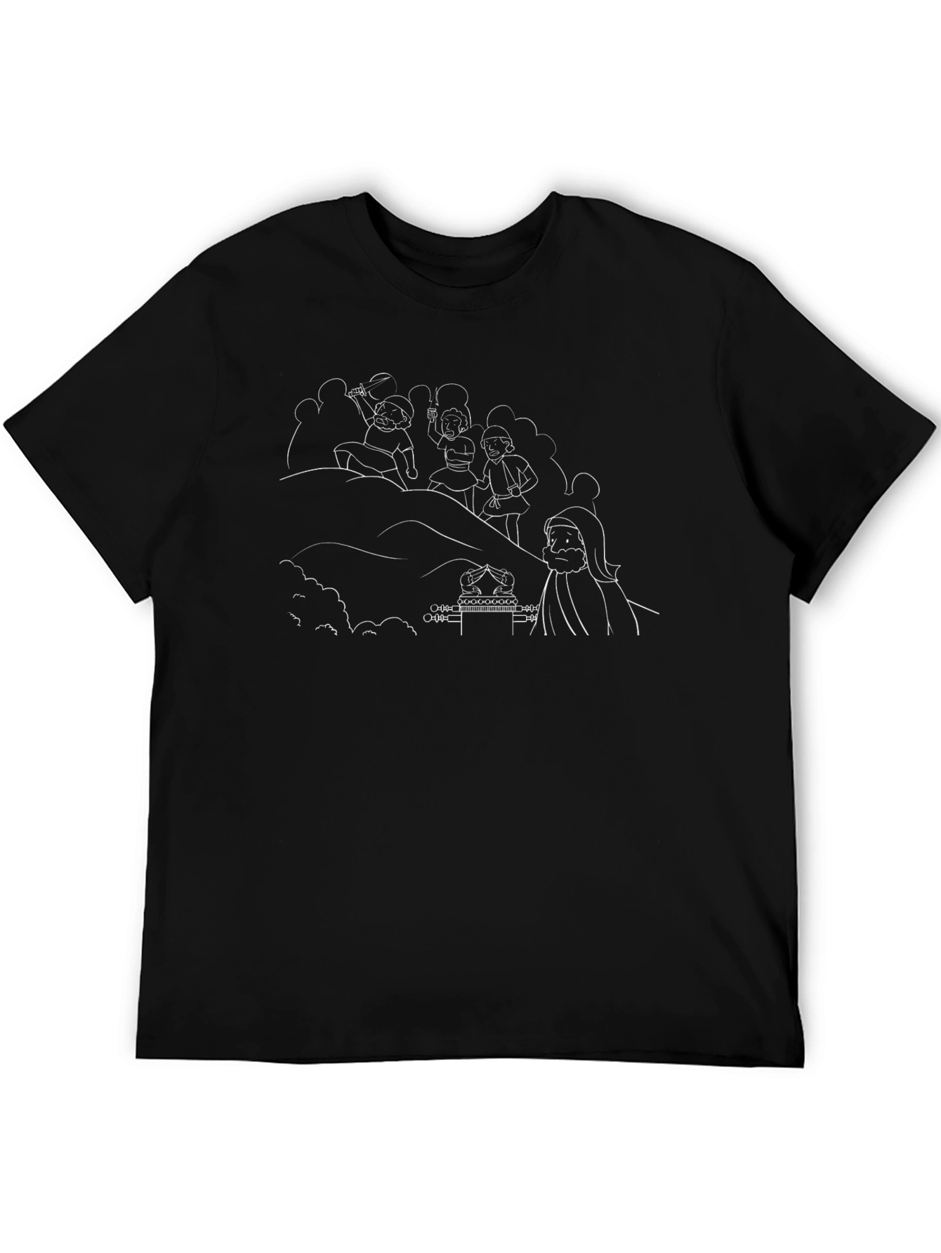 Graphic Print Black T-Shirt