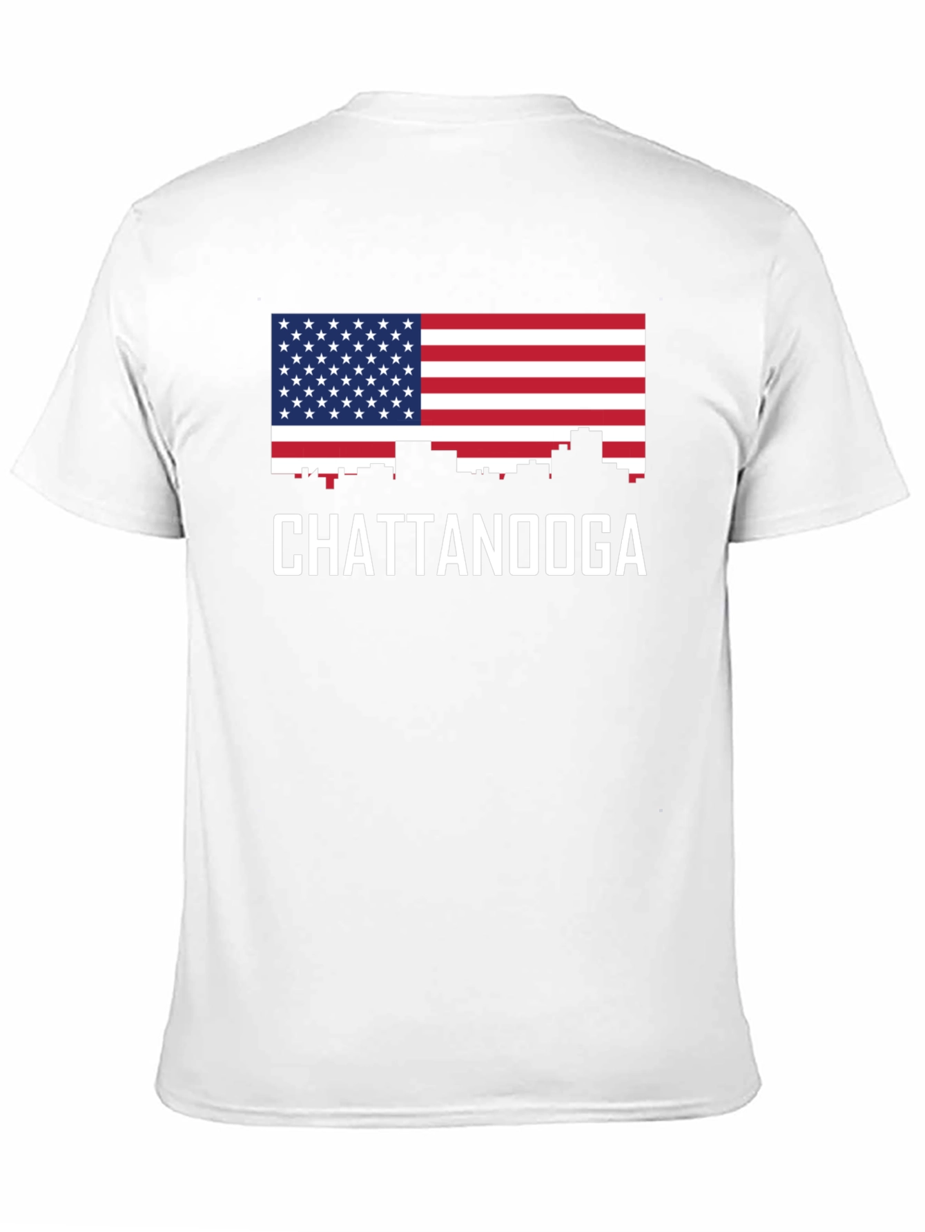 Chattanooga Skyline American Flag T-Shirt