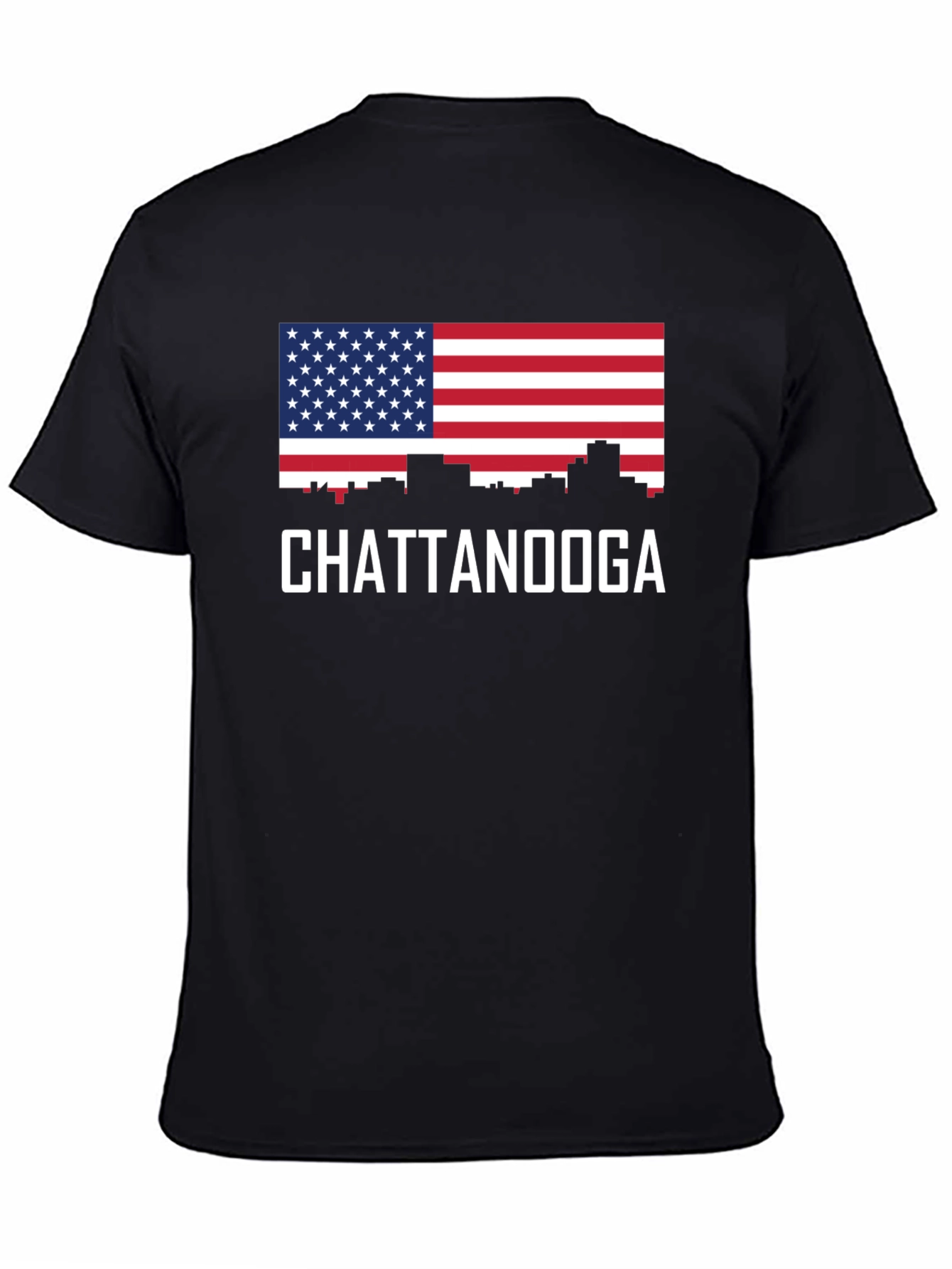 Chattanooga Skyline American Flag T-Shirt