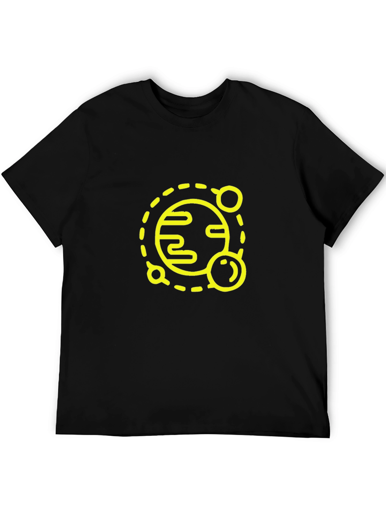 Planet Graphic Tee - Black Cotton Blend