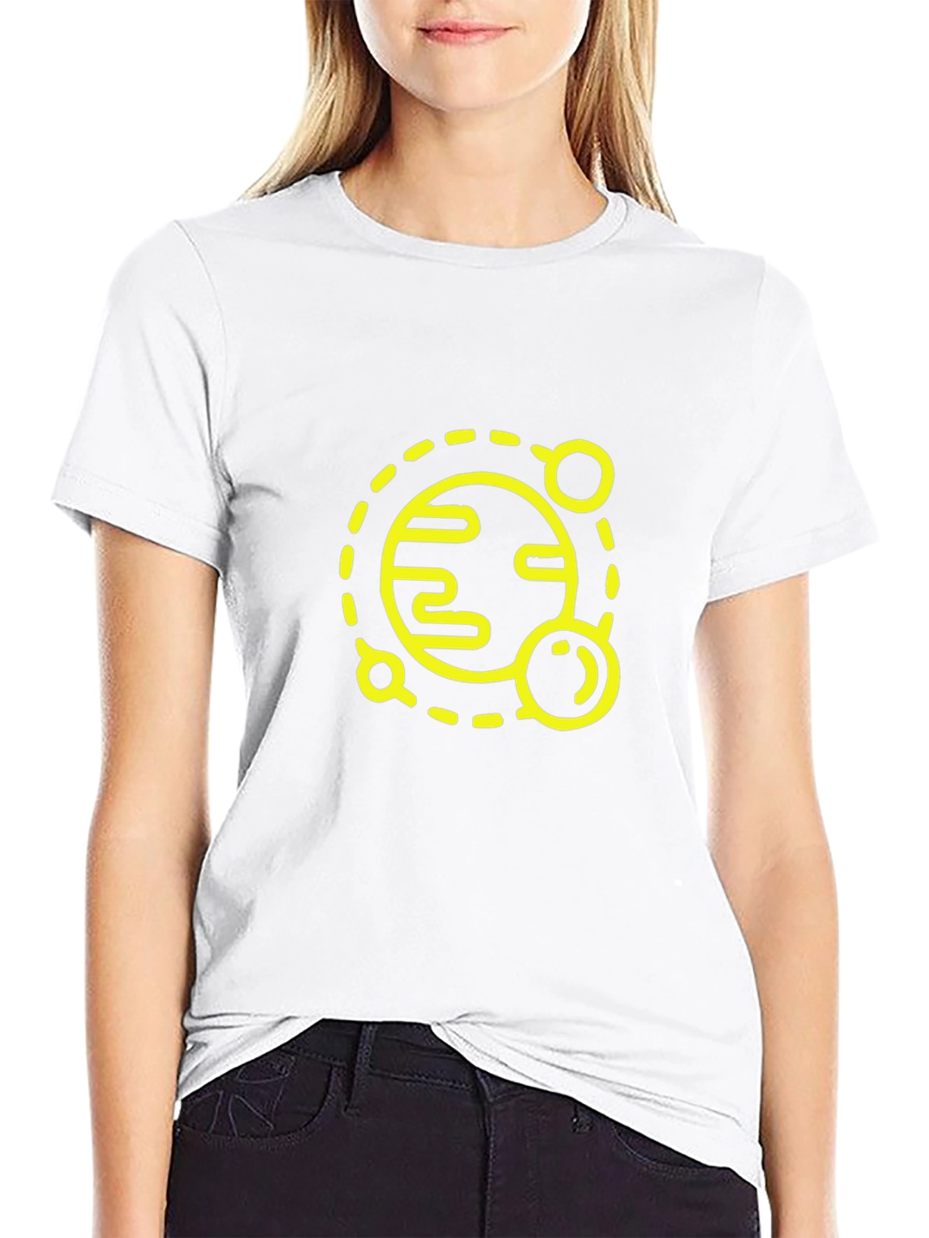 Planet Graphic Tee - Black Cotton Blend