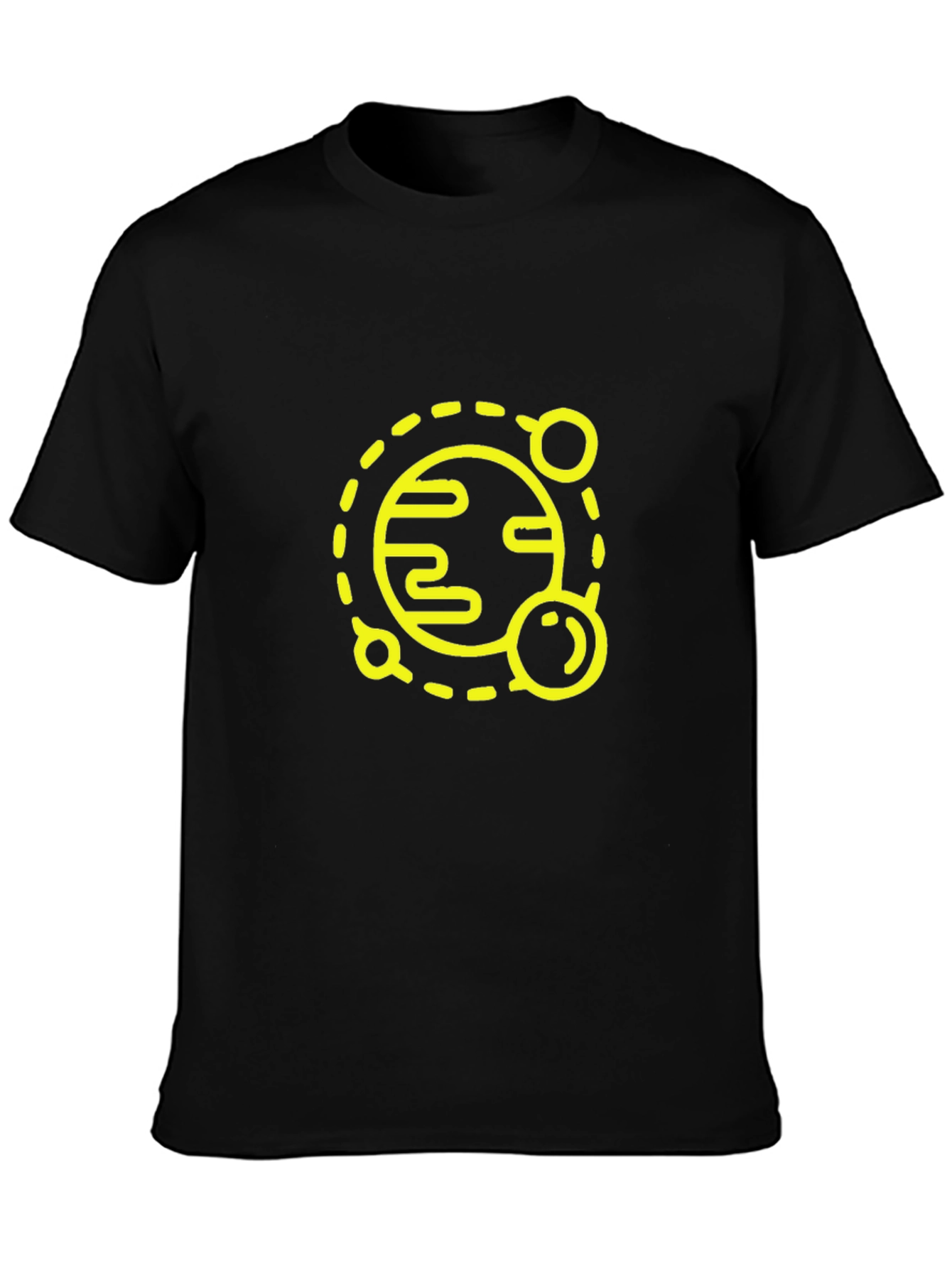 Planet Graphic Tee - Black Cotton Blend