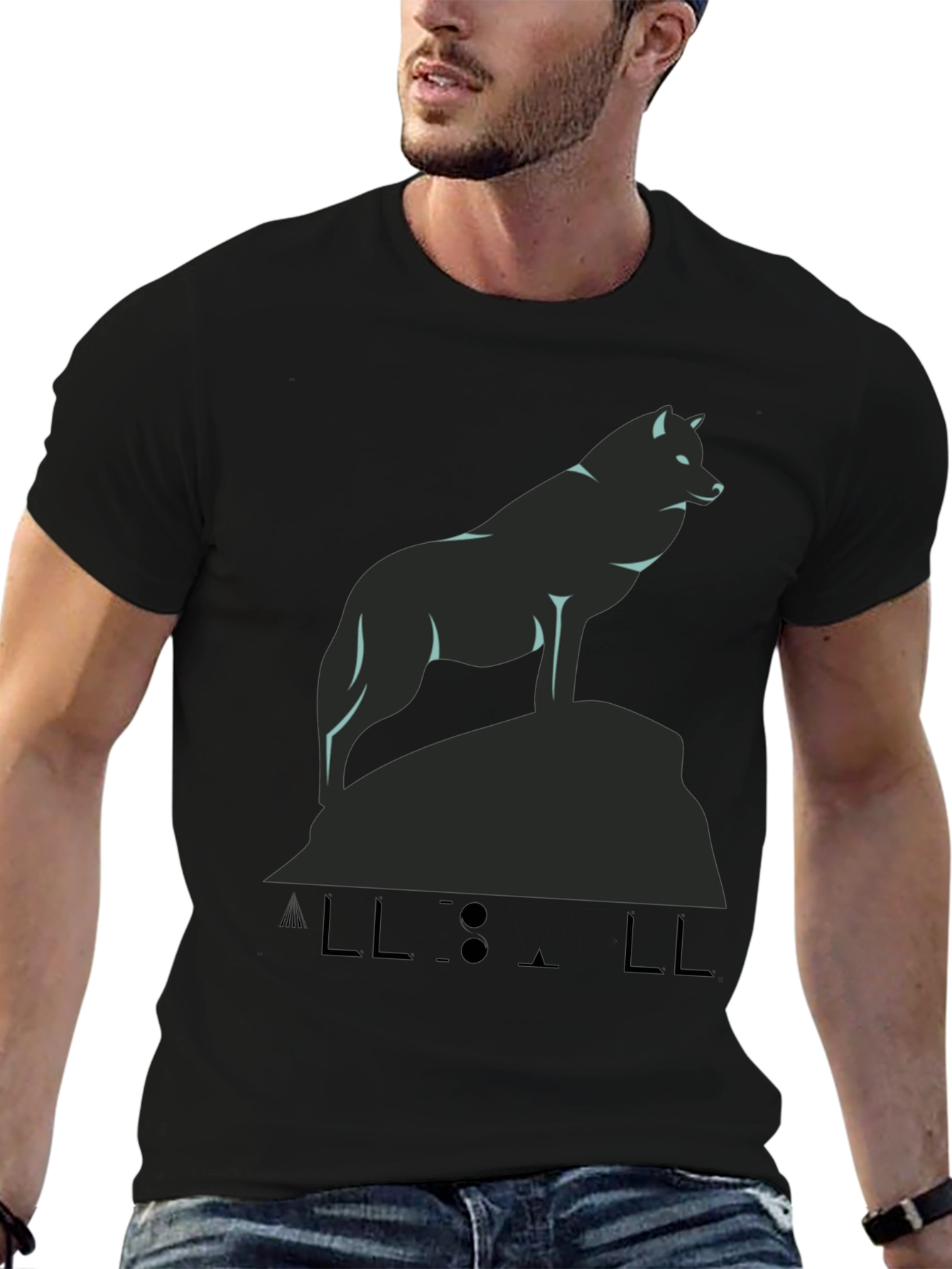 Wolf Graphic T-Shirt - Sleek Design Comfortable Fit