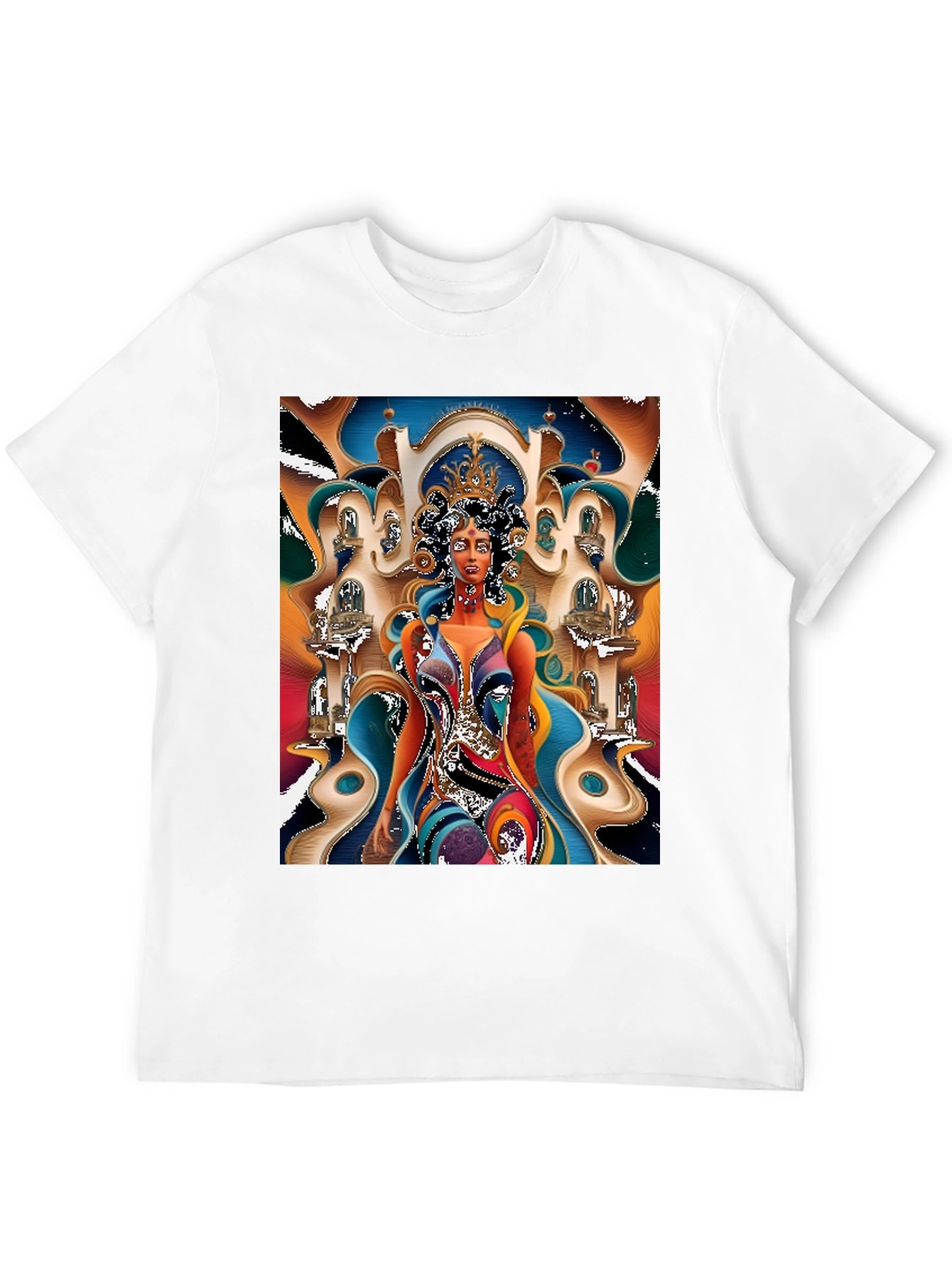 Queen Graphic Print Black T-Shirt
