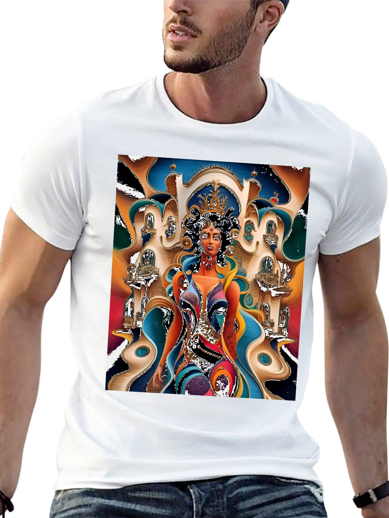 Queen Graphic Print Black T-Shirt
