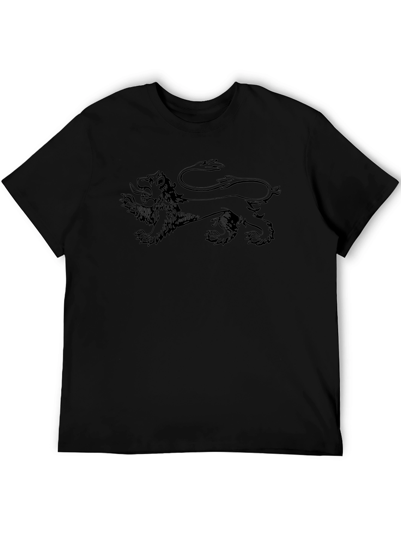 Black Lion Graphic Tee - Stylish Mens T-Shirt