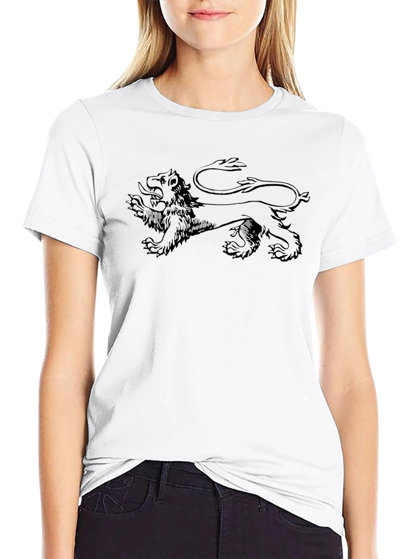 Black Lion Graphic Tee - Stylish Mens T-Shirt