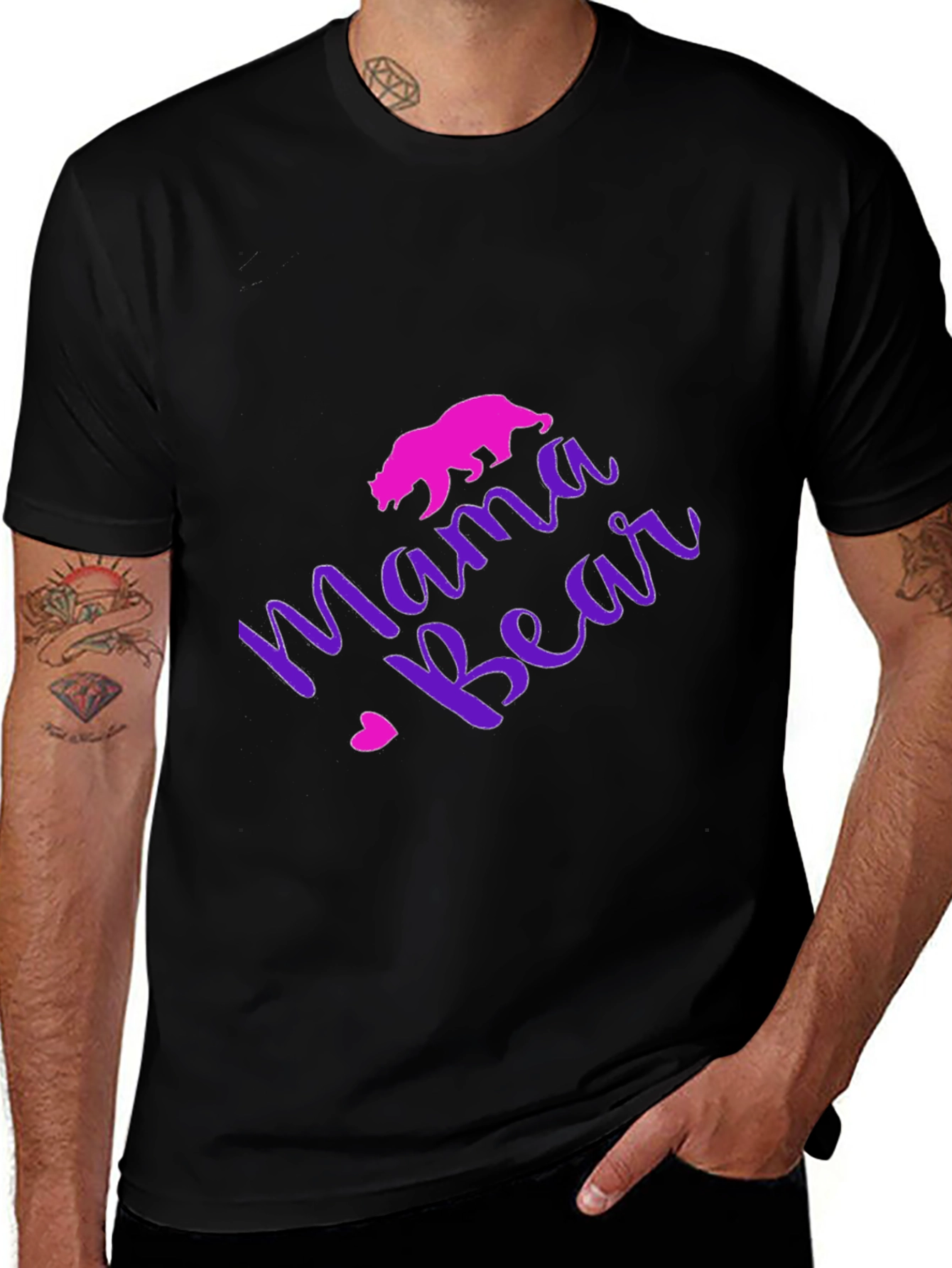 Mama Bear Graphic Tee - Stylish Comfort
