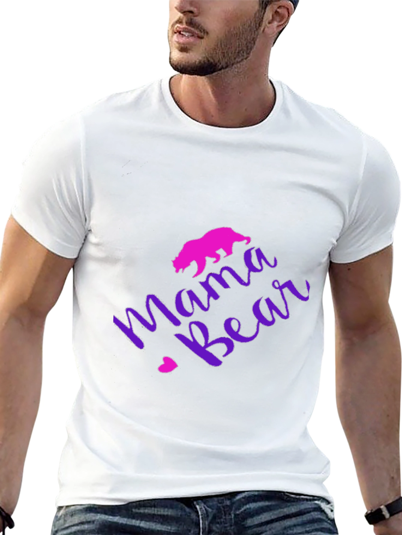 Mama Bear Graphic Tee - Stylish Comfort