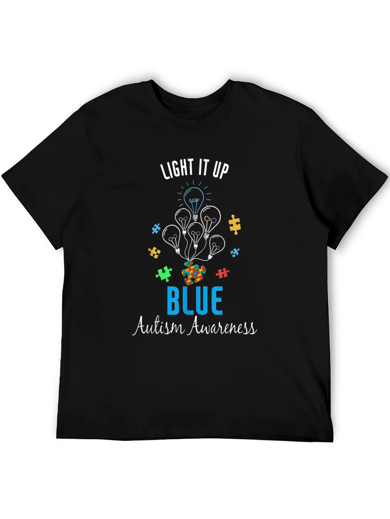 Light It Up Blue Autism Awareness T-Shirt