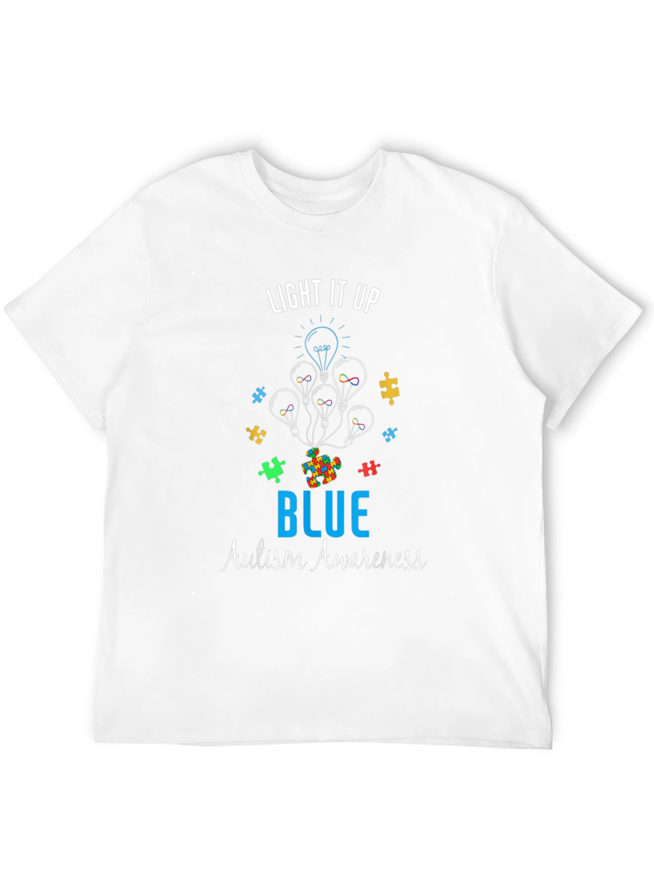Light It Up Blue Autism Awareness T-Shirt