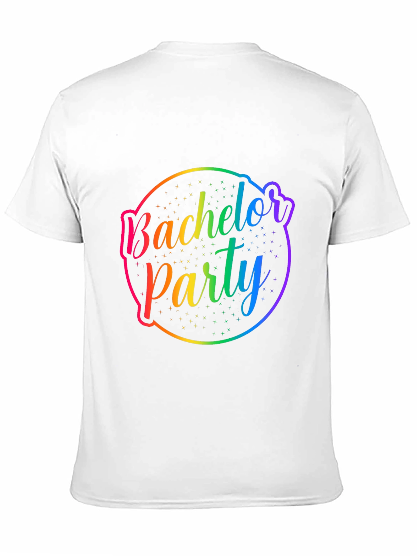 Bachelor Party Rainbow Graphic Tee