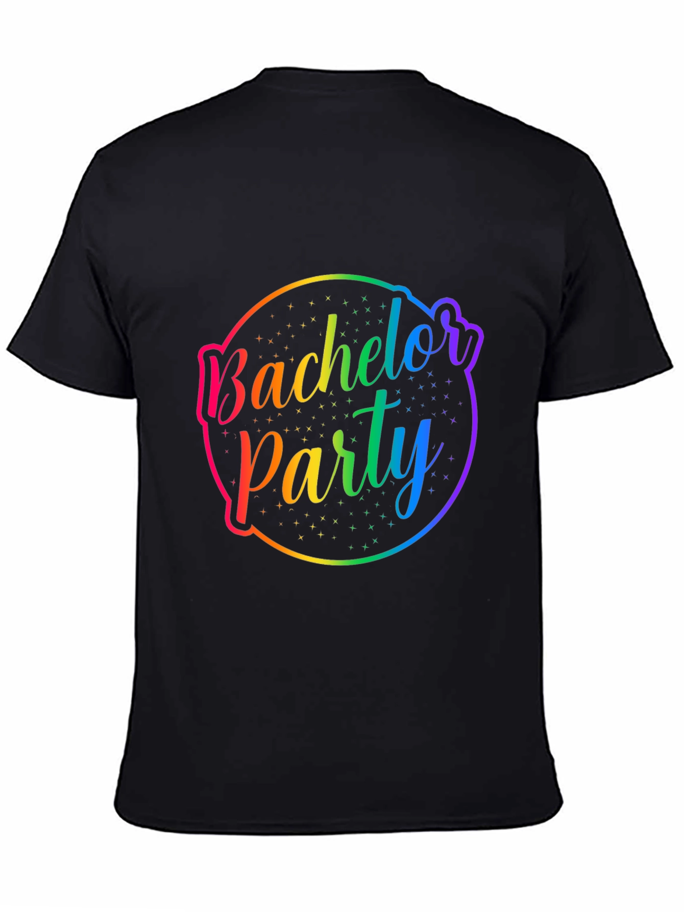 Bachelor Party Rainbow Graphic Tee
