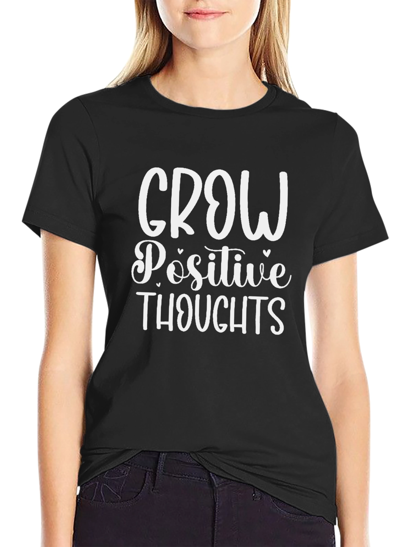 Grow Positive Thoughts Graphic T-Shirt