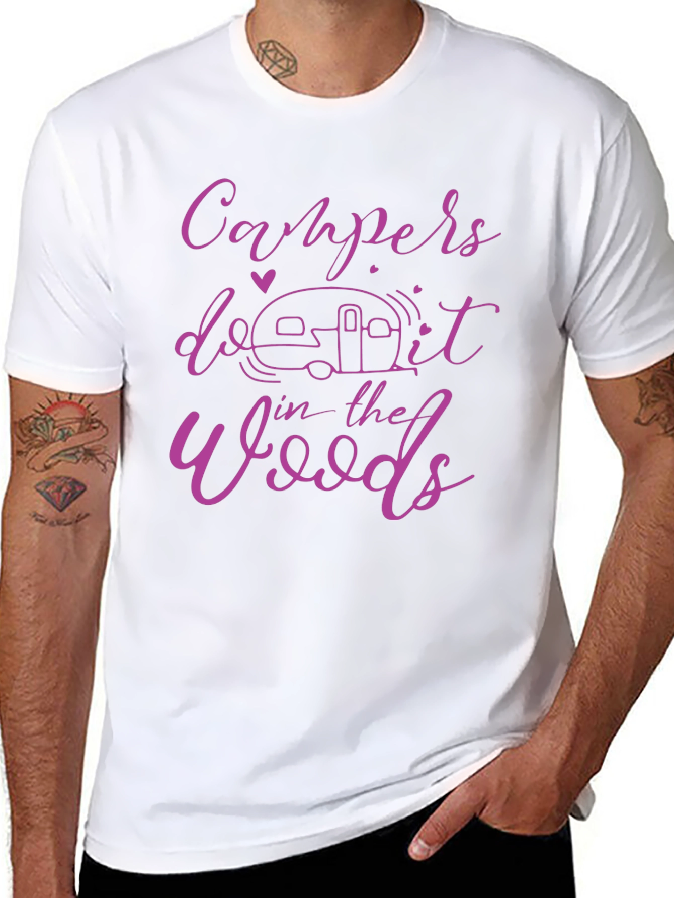 Campers Do It In The Woods Graphic Tee