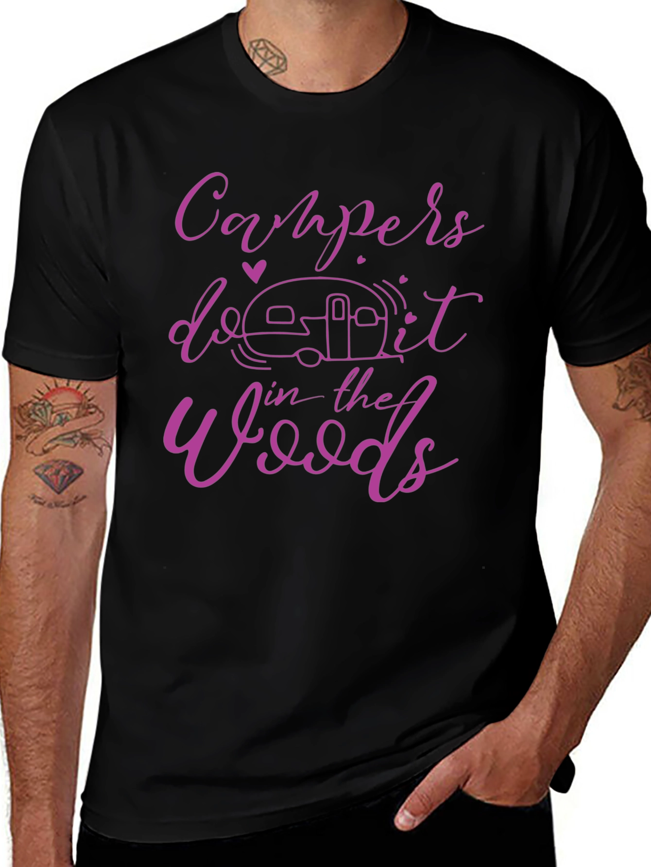 Campers Do It In The Woods Graphic Tee