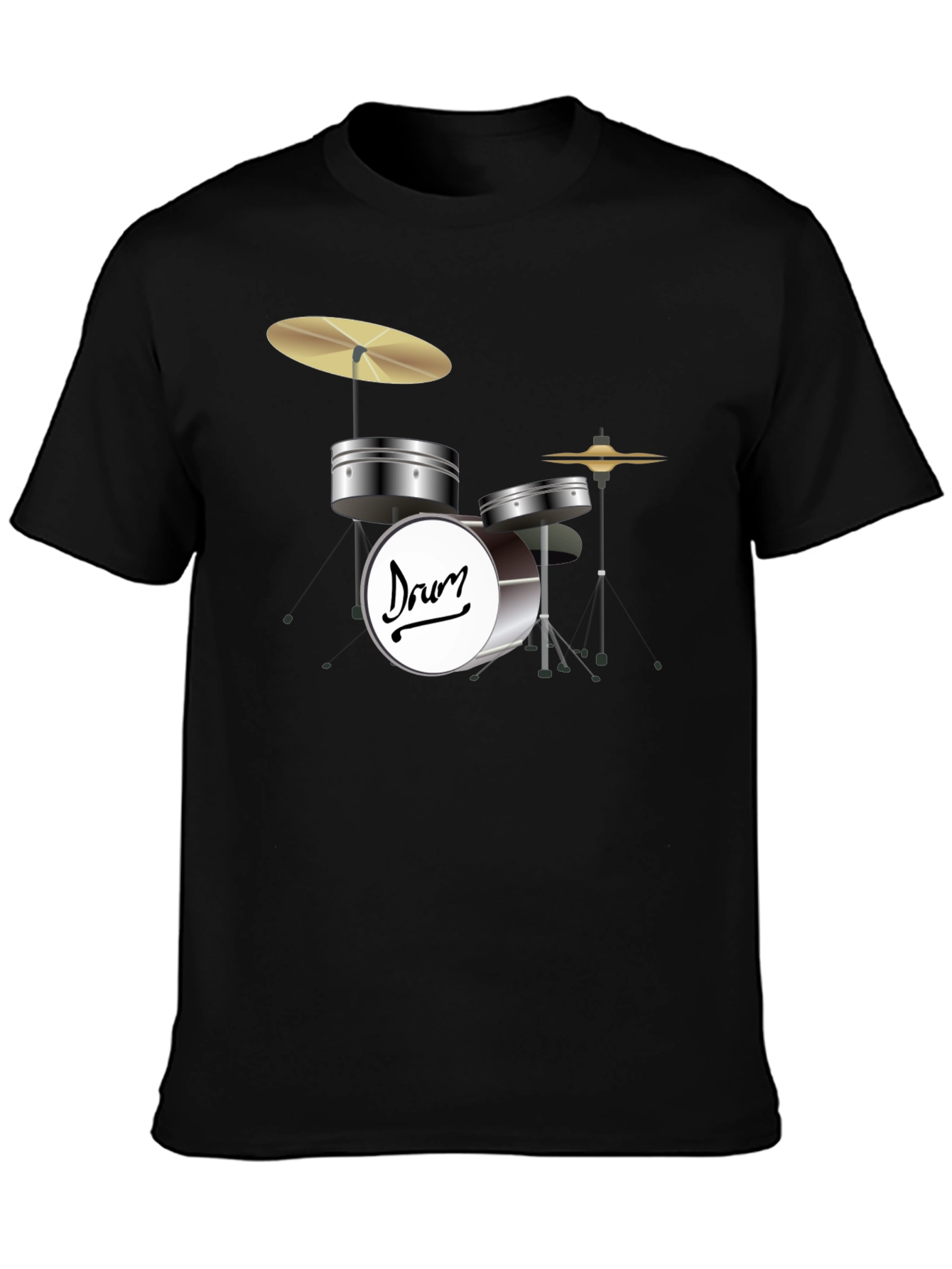 Drum Kit Graphic T-Shirt - Music Lover Tee