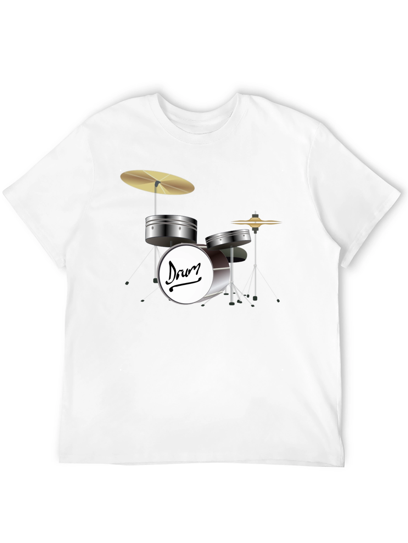 Drum Kit Graphic T-Shirt - Music Lover Tee