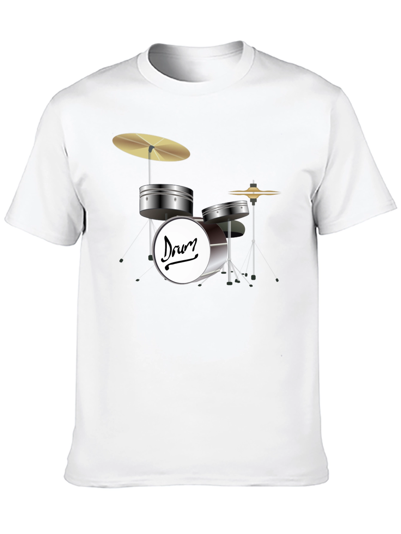 Drum Kit Graphic T-Shirt - Music Lover Tee