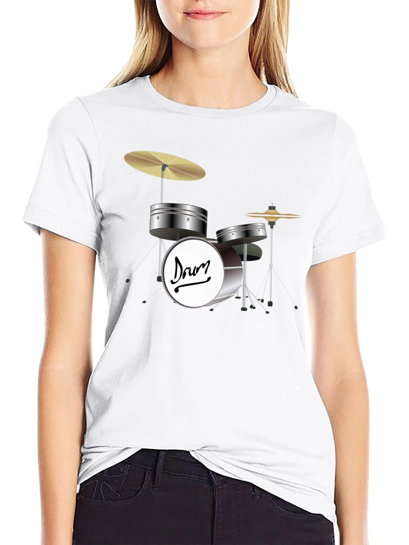 Drum Kit Graphic T-Shirt - Music Lover Tee