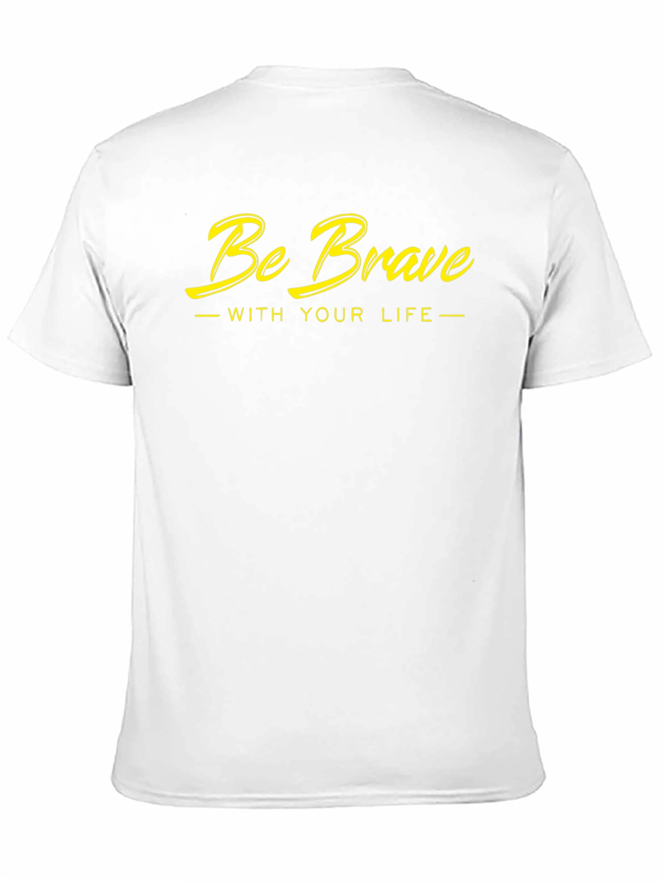 Be Brave Graphic Tee - Black Cotton T-Shirt