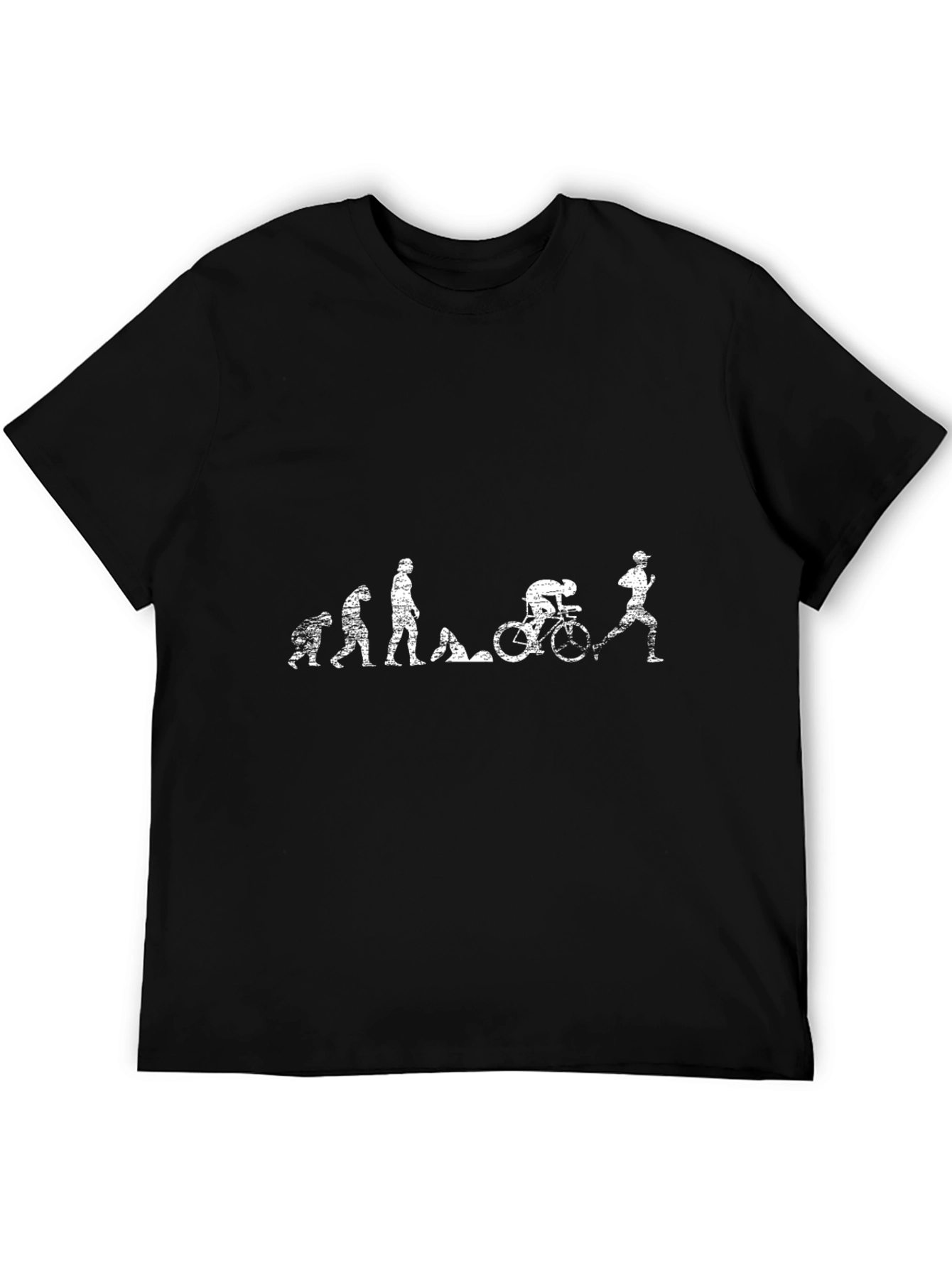 Evolution of a Triathlete T-Shirt - Black
