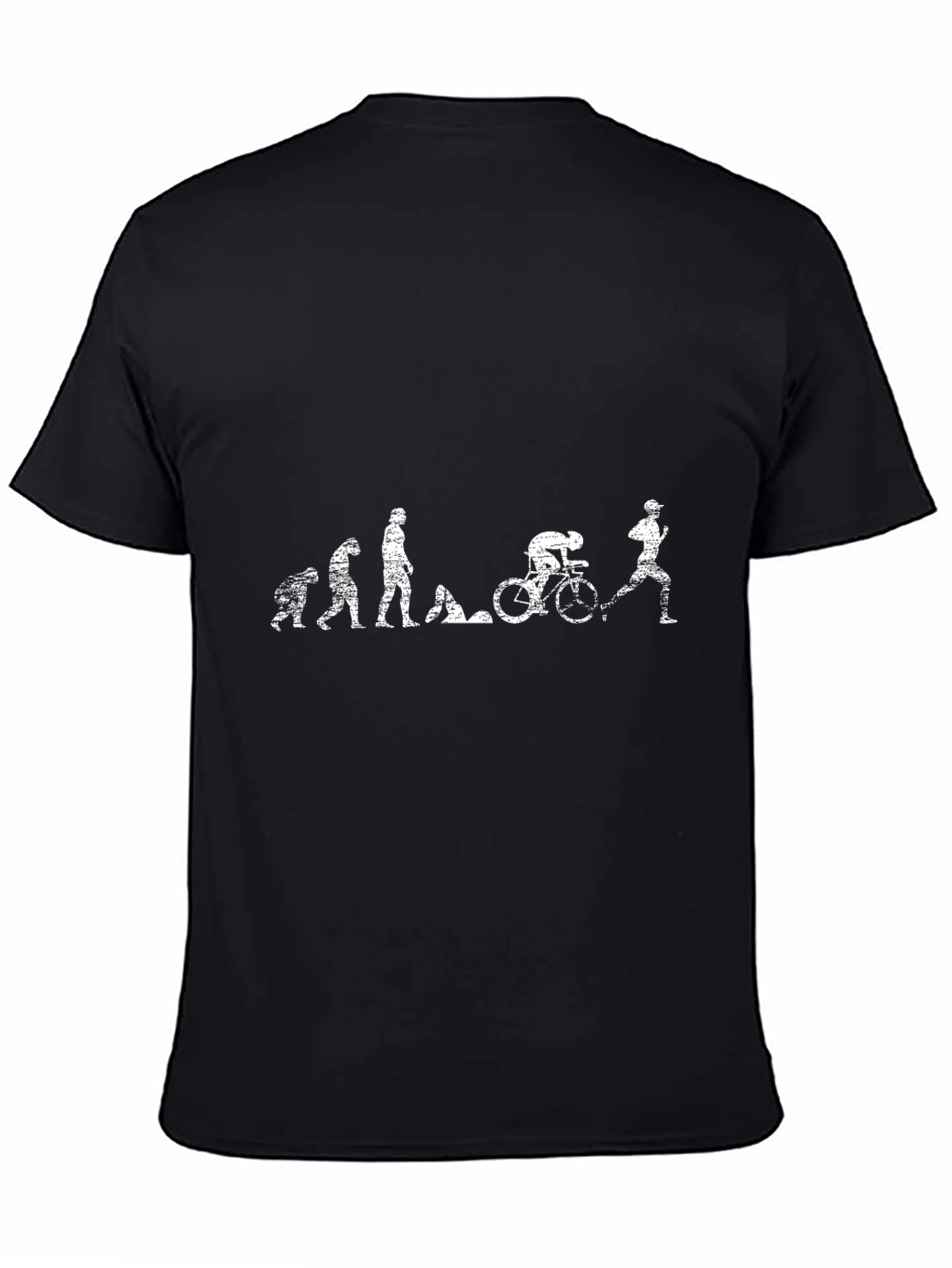 Evolution of a Triathlete T-Shirt - Black