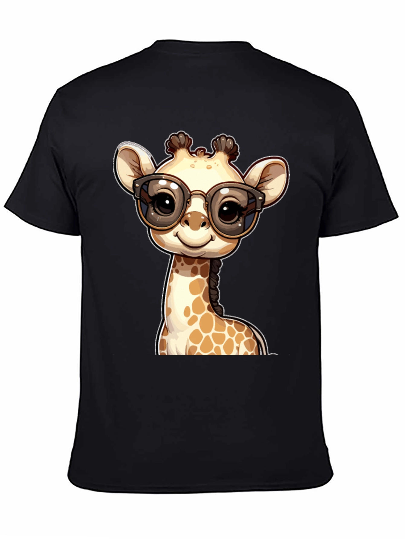 Giraffe with Glasses Graphic Tee