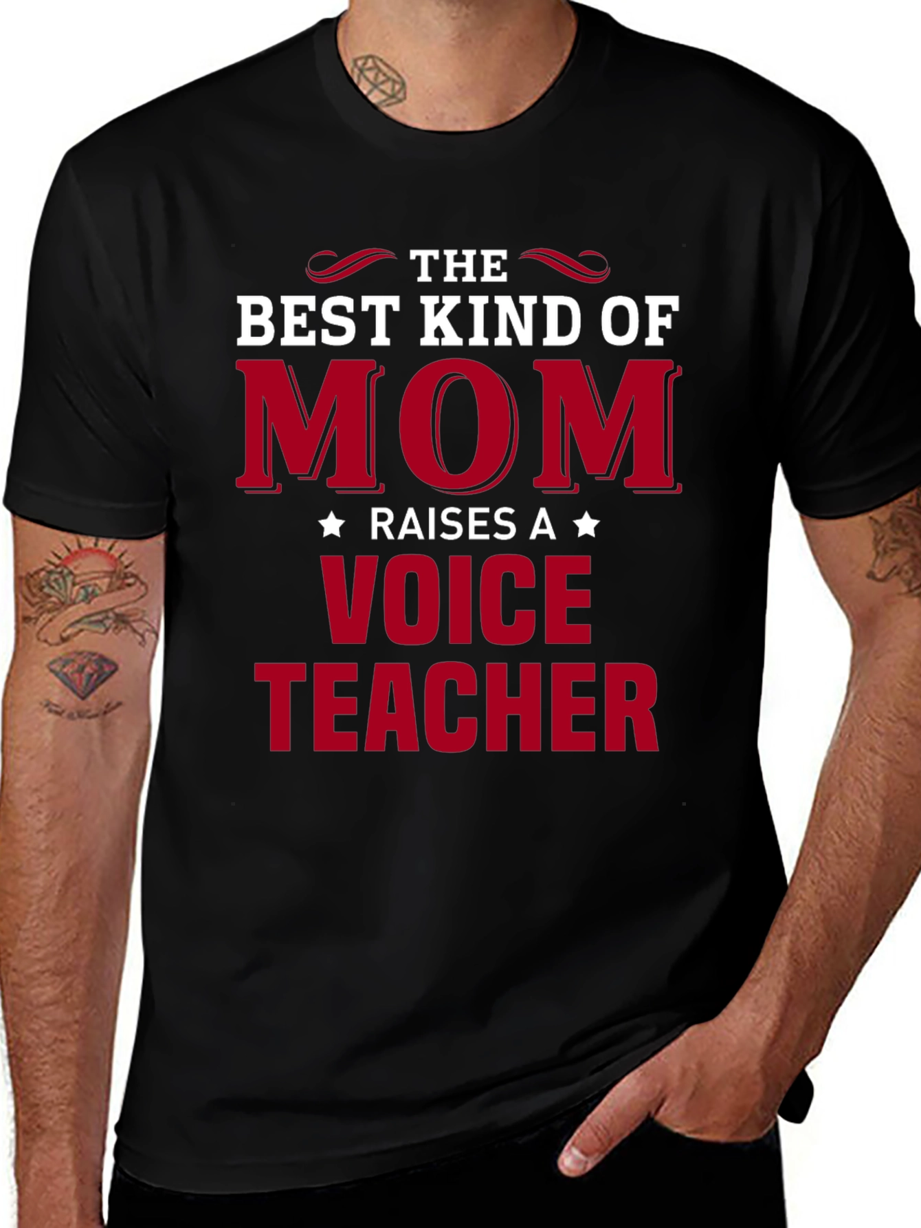 Best Mom Raises a Voice Teacher T-Shirt