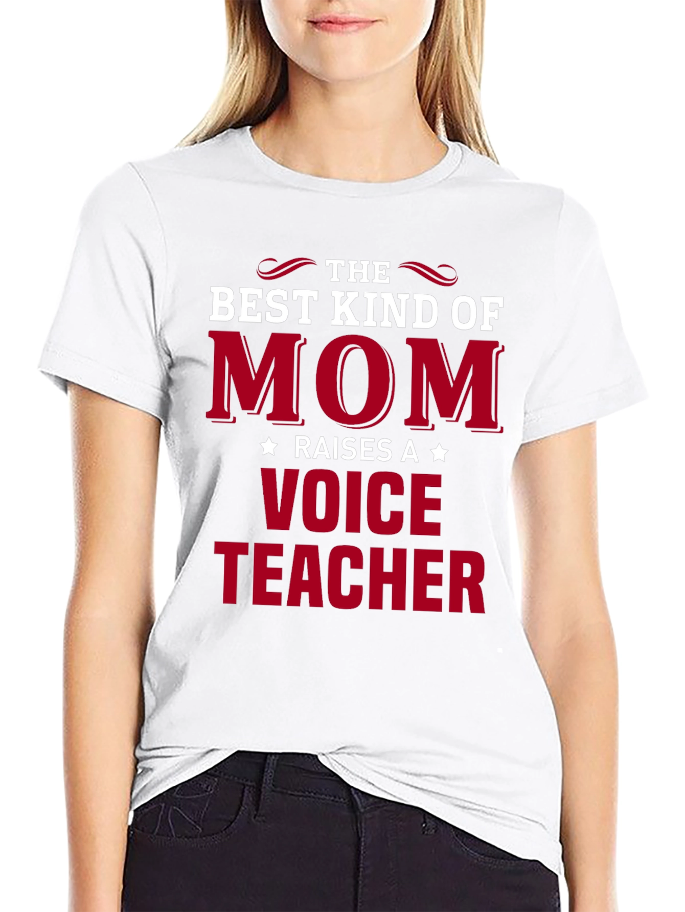 Best Mom Raises a Voice Teacher T-Shirt