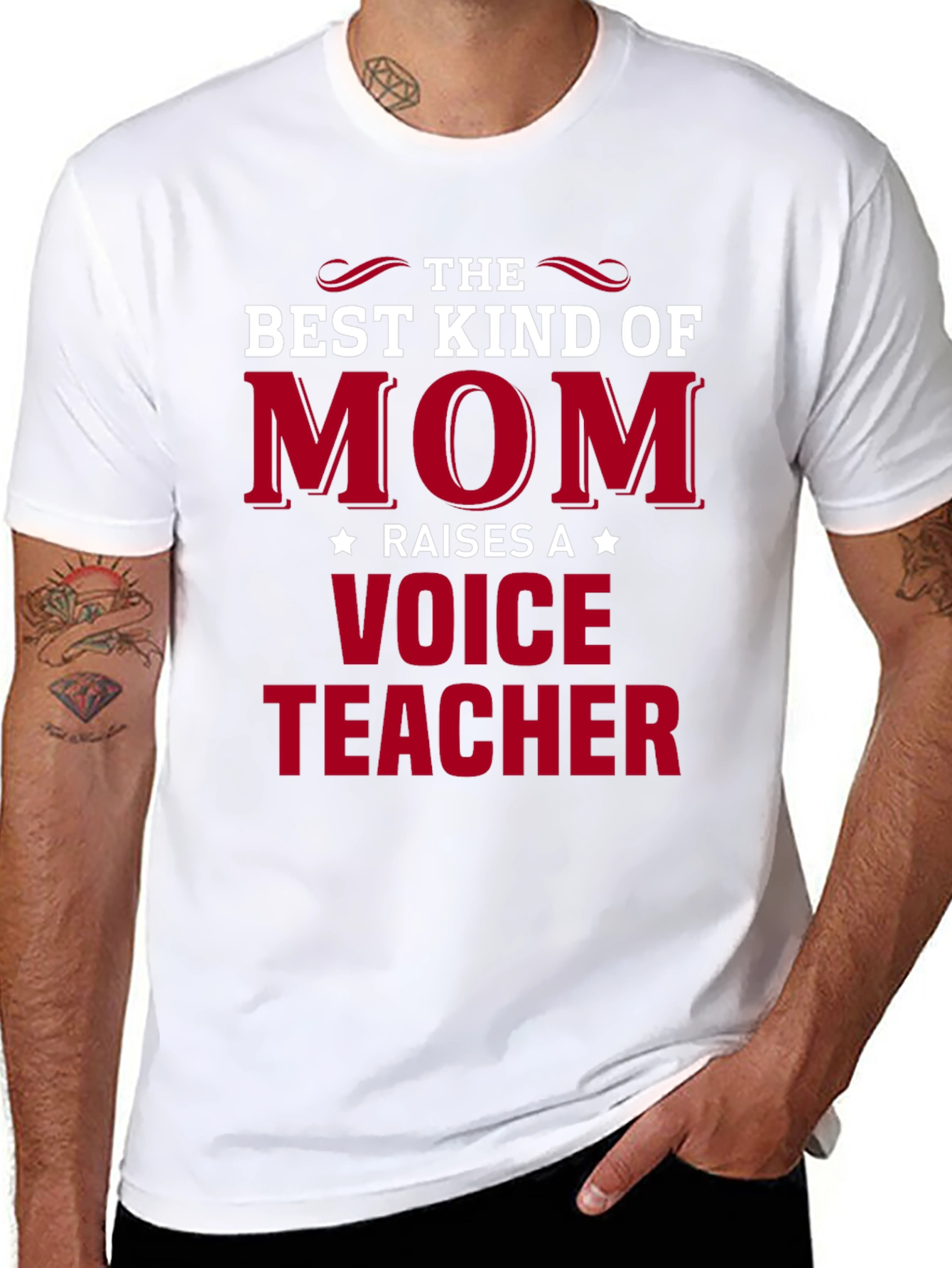 Best Mom Raises a Voice Teacher T-Shirt