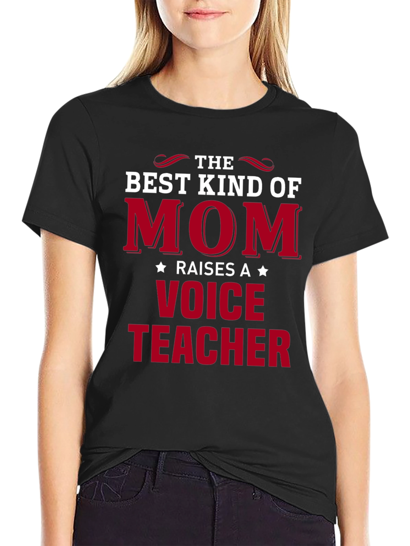 Best Mom Raises a Voice Teacher T-Shirt