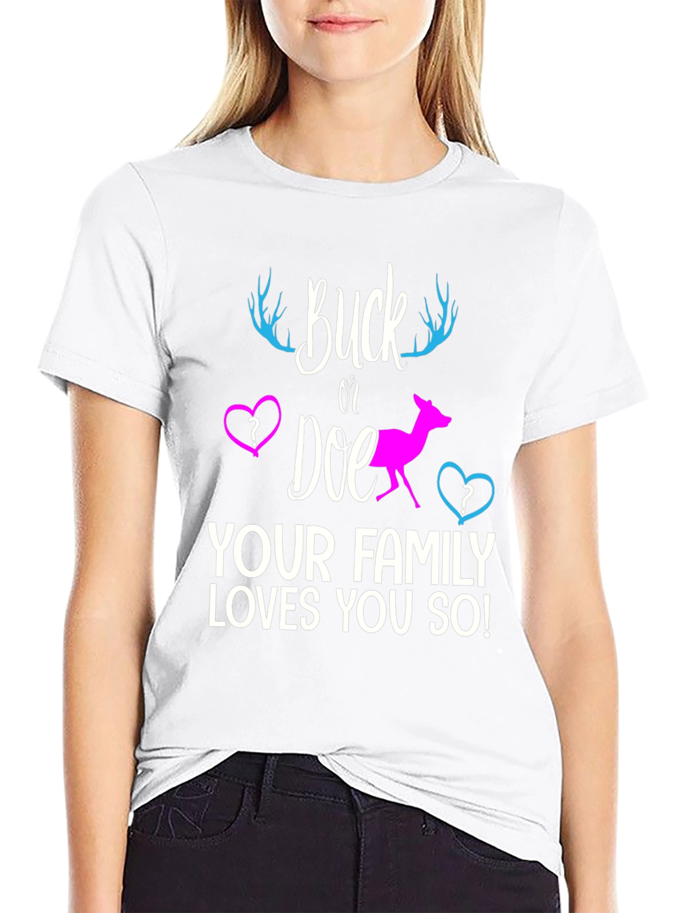 Buck or Doe Gender Reveal T-Shirt
