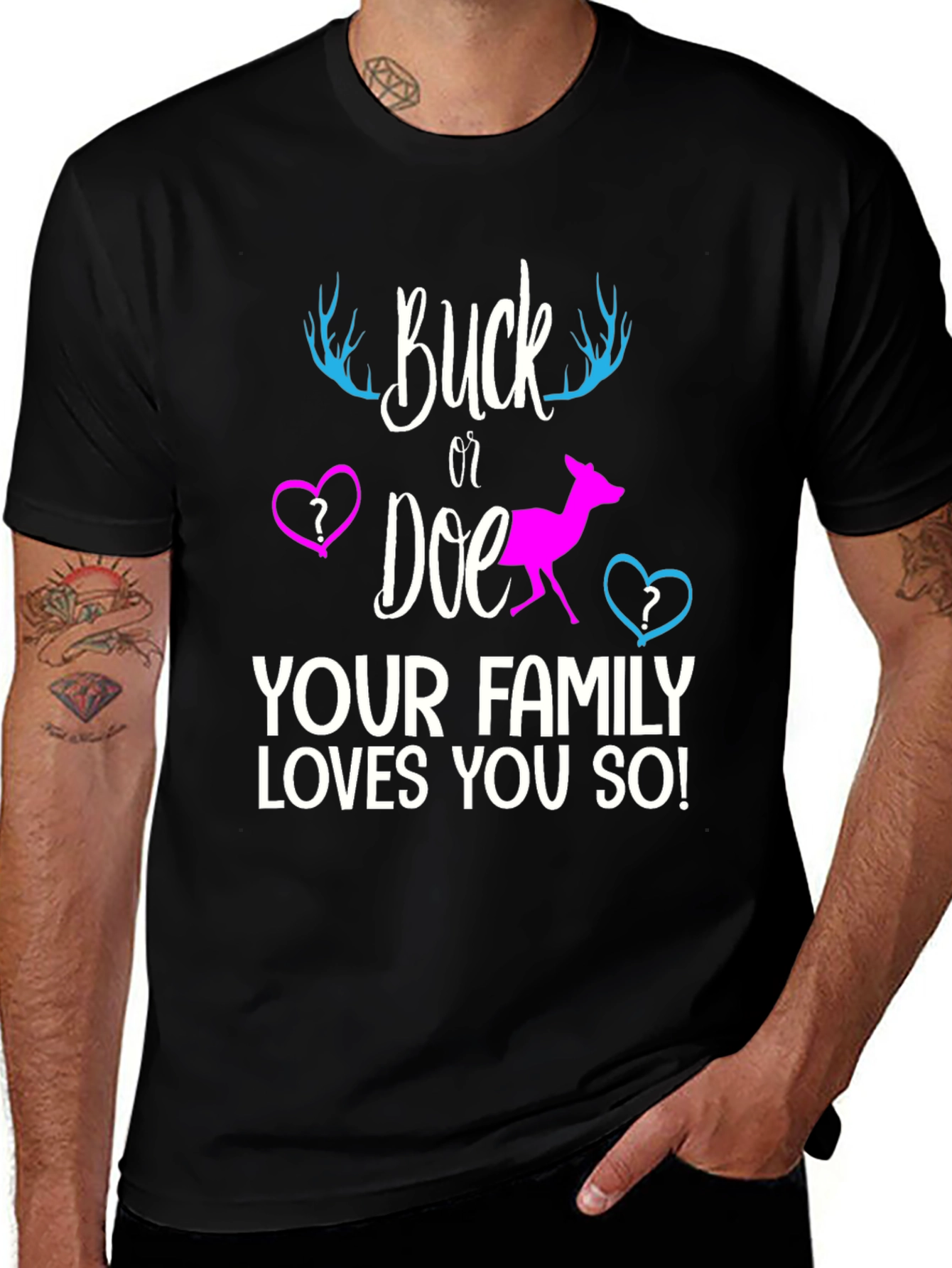 Buck or Doe Gender Reveal T-Shirt