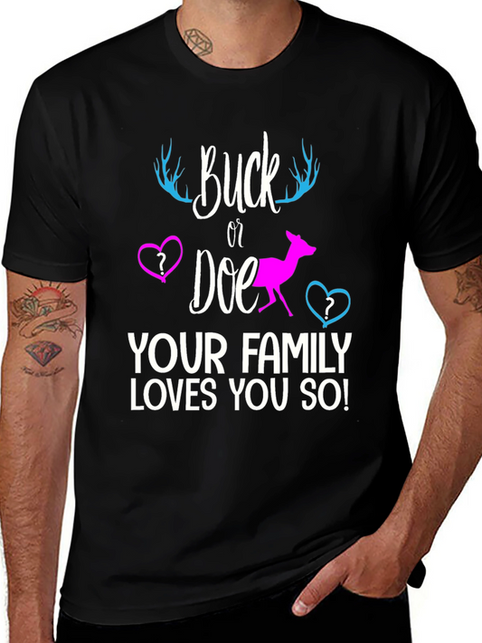 Buck or Doe Gender Reveal T-Shirt