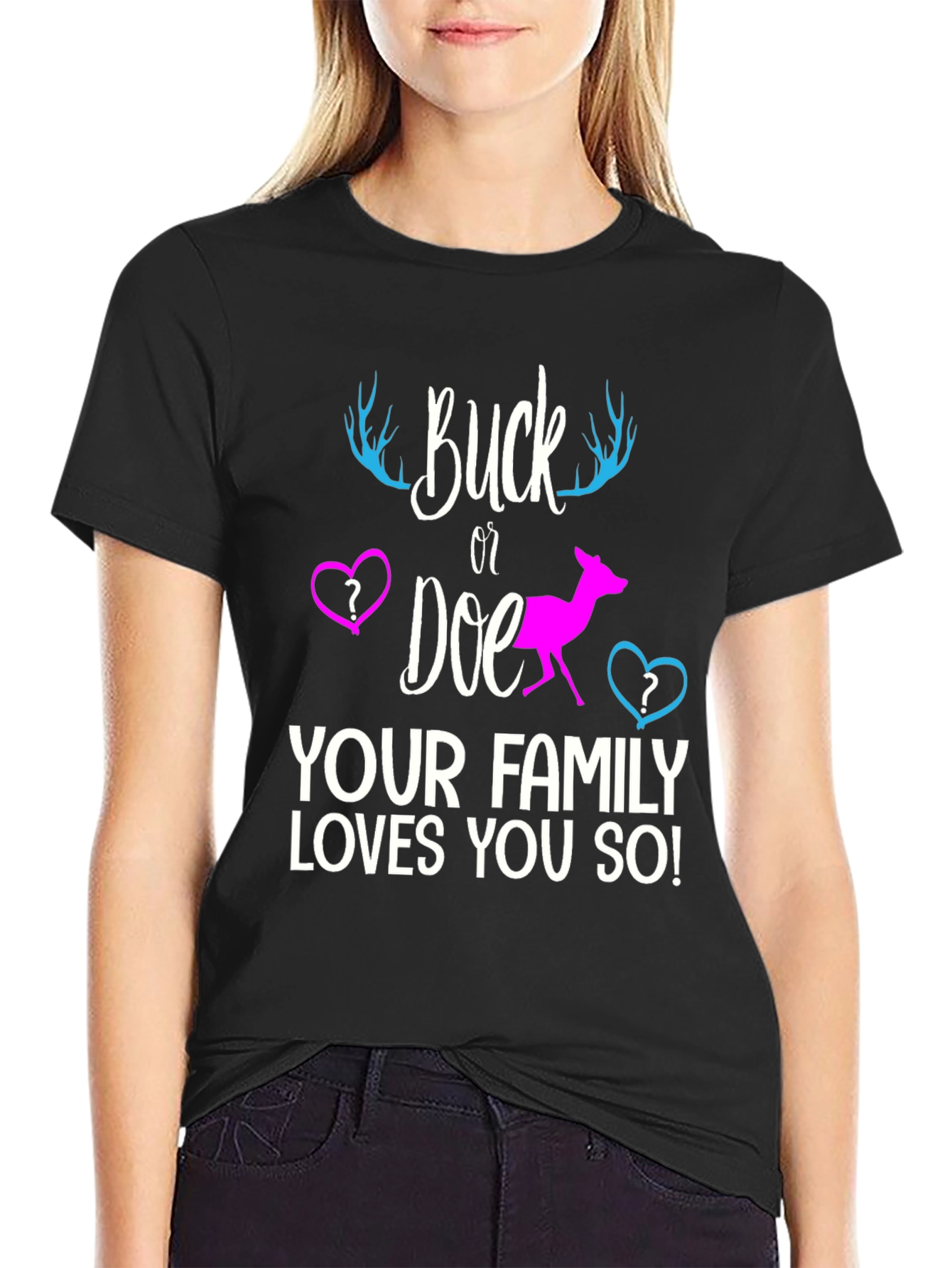 Buck or Doe Gender Reveal T-Shirt