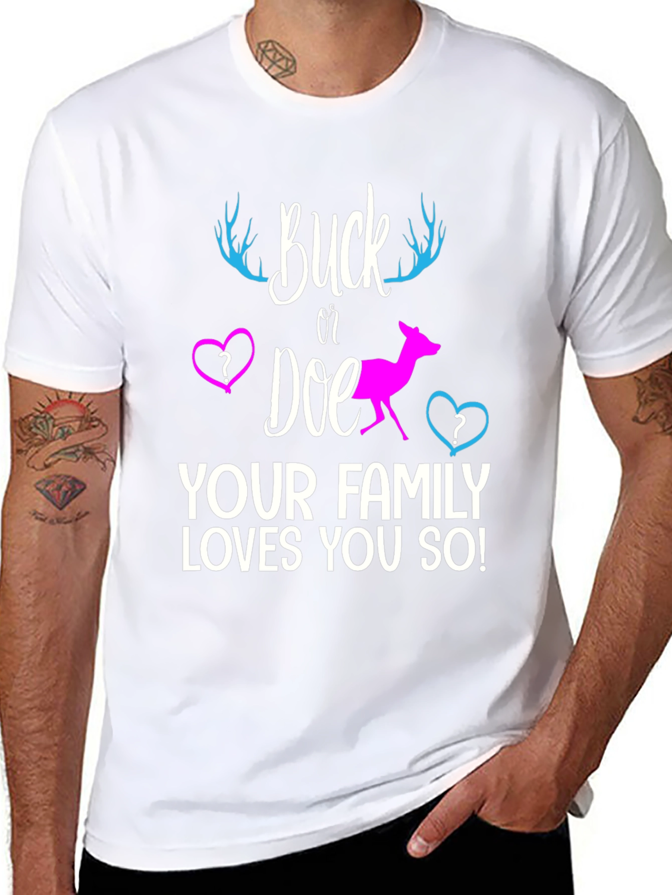Buck or Doe Gender Reveal T-Shirt